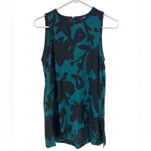 Madewell Hi Lo Tank Size XS‎ Green/Black.